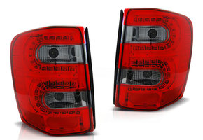 Achterlichten geschikt voor Chrysler Jeep Grand Cherokee 99-05 05 rood smoke LED