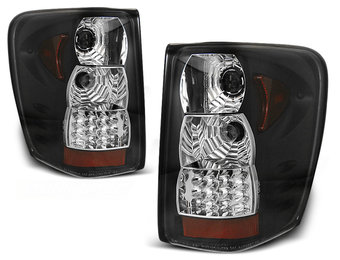 Achterlichten geschikt voor Chrysler Jeep Grand Cherokee 99-05 05 zwart LED