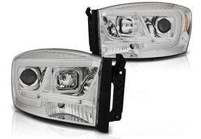 Koplampen met parkeerlicht geschikt voor Dodge Ram 06-08 chroom