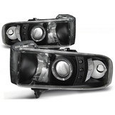 Koplampen geschikt voor Dodge Ram 94-01 Angel Eyes zwart