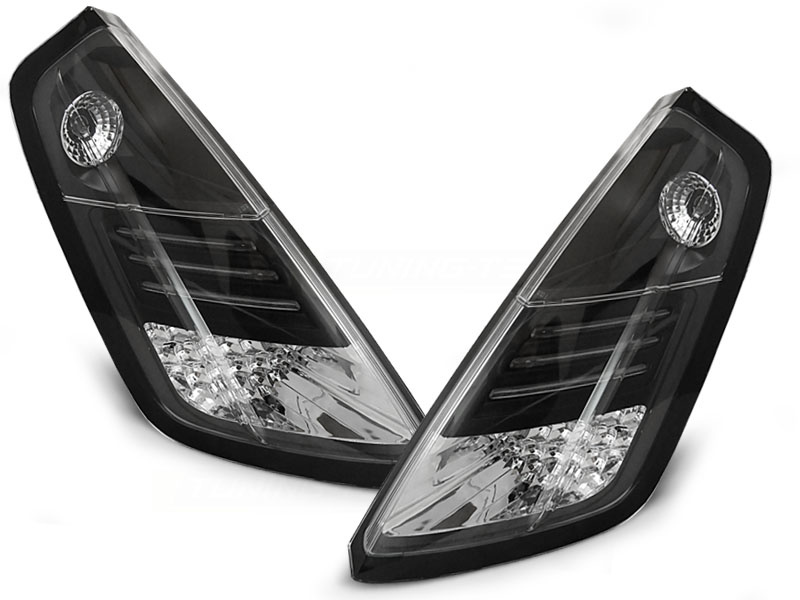 Achterlichten geschikt voor Fiat Grande Punto 09 05-09 zwart LED