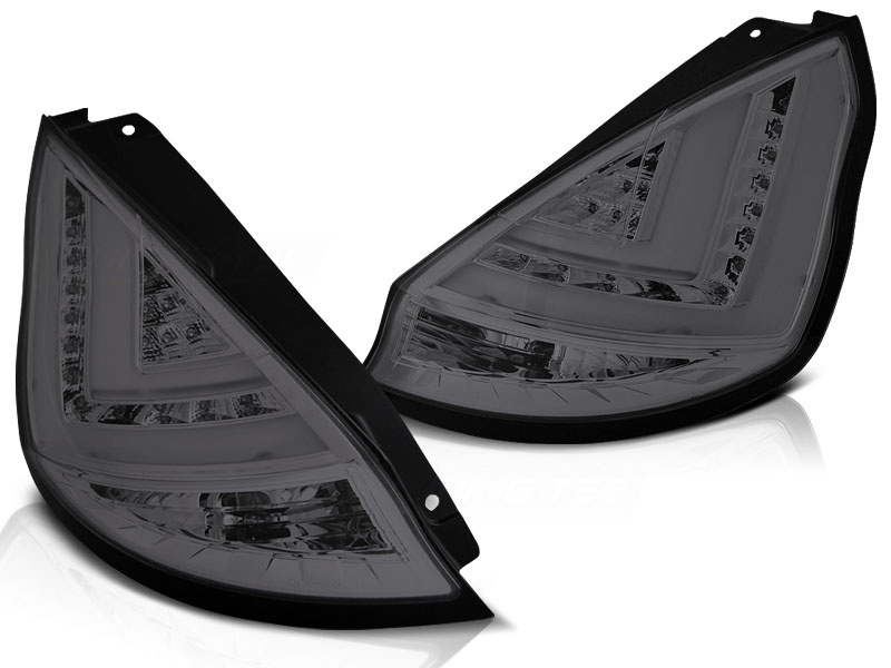 Achterlichten geschikt voor Ford Fiesta MK7 12-16 HB smoke LED strip