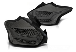 Achterlichten geschikt voor Ford Focus 3 15-18 hatchback smoke seq LED