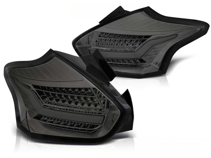 Tuning-Tec Achterlichten FORD FOCUS 3 15-18 HATCHBACK SMOKE SEQ LED Tuning-Tec Achterlichten FORD FOCUS 3 15-18 HATCHBACK SMOKE SEQ LED