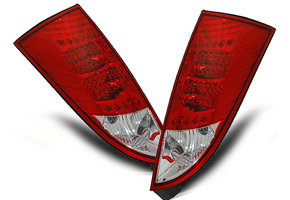 Achterlichten geschikt voor Ford Focus MK1 10 98-10 04 hatchback rood helder LED