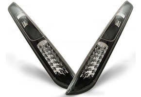 Achterlichten geschikt voor Ford Focus MK2 09 04-08 hatchback zwart LED