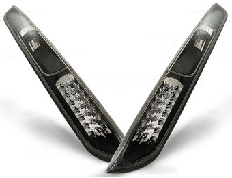 Achterlichten geschikt voor Ford Focus MK2 09 04-08 hatchback zwart LED