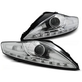 Koplampen met parkeerlicht geschikt voor Ford Mondeo 07 07-11 10 chroom met LED knipperlicht