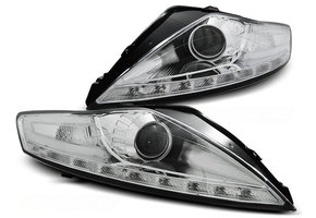 Koplampen met parkeerlicht geschikt voor Ford Mondeo 07 07-11 10 chroom met LED knipperlicht