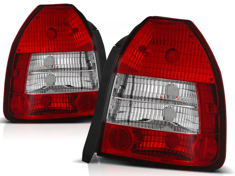 Achterlichten geschikt voor Honda Civic 09 95-02 01 3D rood helder