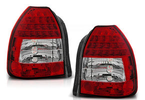 Achterlichten geschikt voor Honda Civic 09 95-02 01 3D rood helder LED