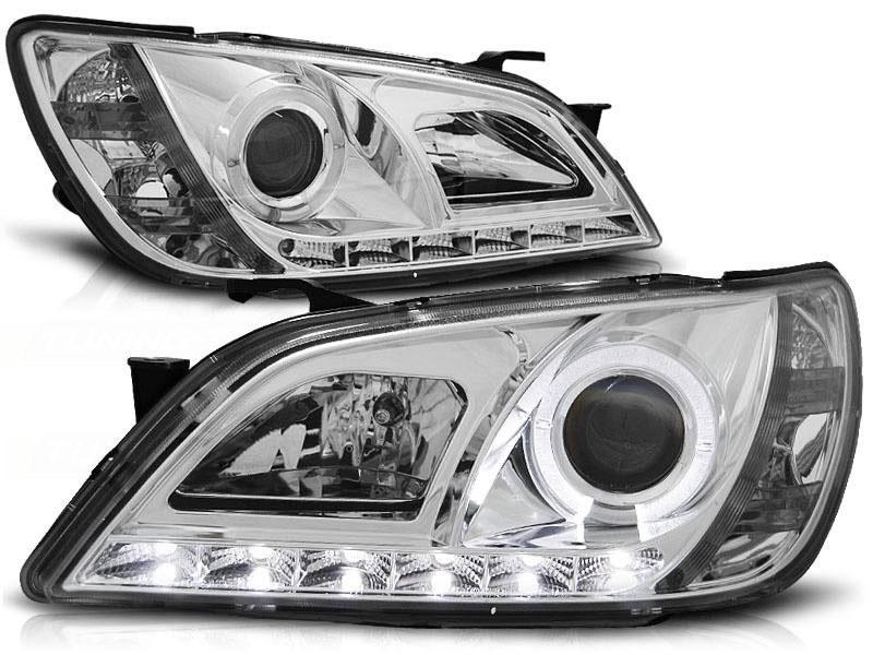 Koplampen met parkeerlicht geschikt voor Lexus IS 01-05 chroom