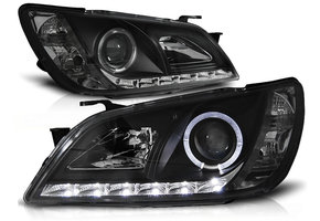 Koplampen met parkeerlicht geschikt voor Lexus IS 01-05 zwart