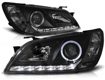 Koplampen met parkeerlicht geschikt voor Lexus IS 01-05 zwart