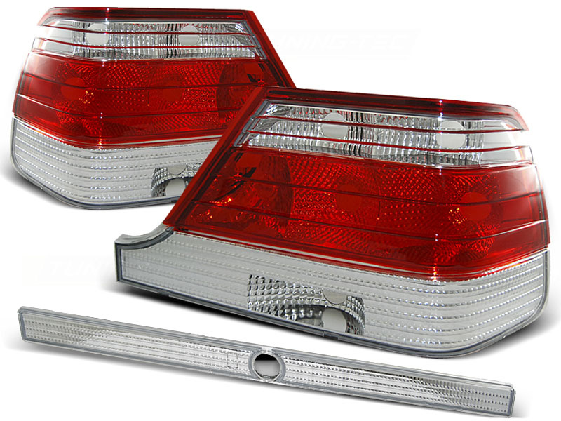 Achterlichten geschikt voor Mercedes W140 95-10 98 rood helder