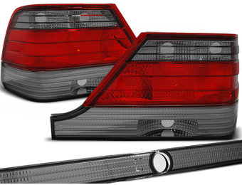 Achterlichten geschikt voor Mercedes W140 95-10 98 rood smoke
