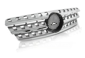 Grill geschikt voor Mercedes W163 98-05 W164 AMG look chroom-silver
