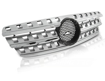 Grill geschikt voor Mercedes W163 98-05 W164 AMG look chroom-silver