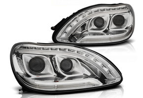Koplampen met parkeerlicht geschikt voor Mercedes W220 S-Klasse 09 98-05 05 chroom