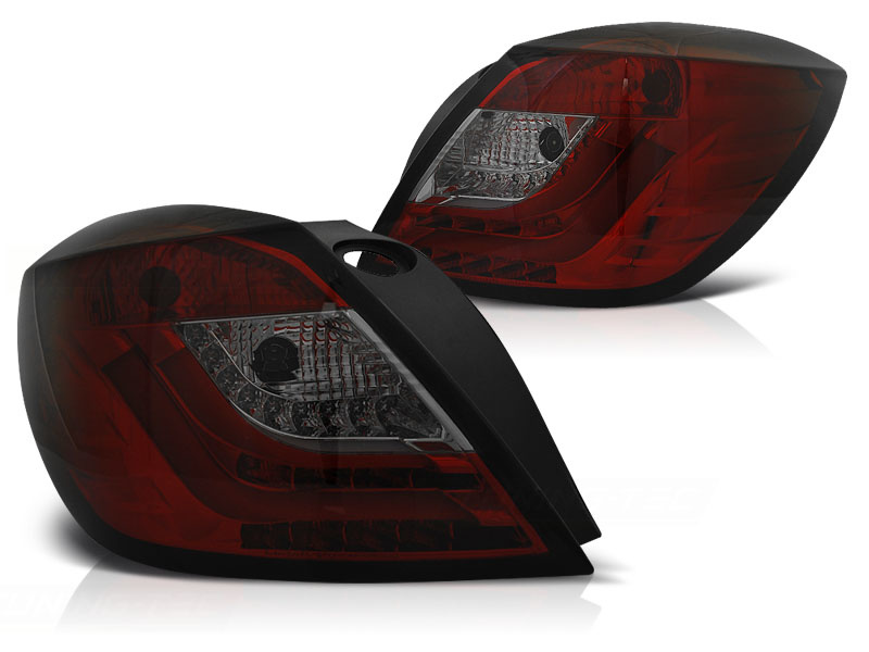 Achterlichten geschikt voor Opel Astra H 03 04-09 3D GTC rood smoke LED