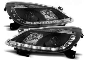 Koplampen met parkeerlicht geschikt voor Opel Corsa D 04 06-11 zwart