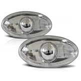 Zijkant knipperlichten geschikt voor Peugeot 206/307 chroom
