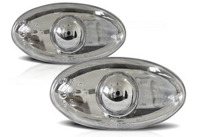 Zijkant knipperlichten geschikt voor Peugeot 206/307 chroom