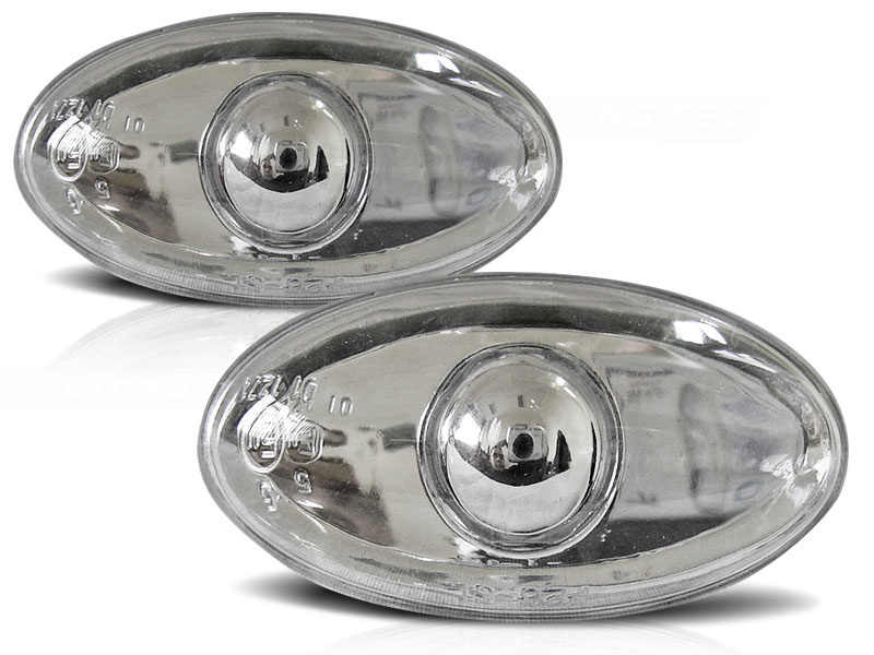 Zijkant knipperlichten geschikt voor Peugeot 206/307 chroom