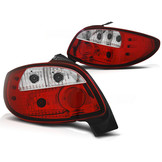 Achterlichten geschikt voor Peugeot 206 10 98- rood helder