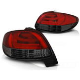 Achterlichten geschikt voor Peugeot 206 10 98- rood smoke LED strip