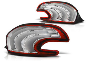 Achterlichten geschikt voor Peugeot 208 4 12-06 15 rood helder LED strip