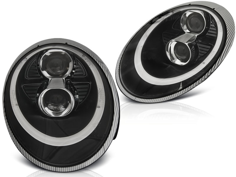 Koplampen Xenon geschikt voor Porsche 911 (997) 04-09 zwart HID