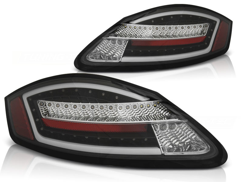 Achterlichten geschikt voor Porsche Boxster/Cayman 987 05-08 zwart seq LED