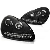 Koplampen Xenon geschikt voor Porsche Cayenne 02-06 zwart HID