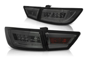 Achterlichten geschikt voor Renault Clio IV 13-16 hatchback LED strip smoke