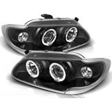 Koplampen geschikt voor Renault Megane/Scenic 96-99 Angel Eyes zwart
