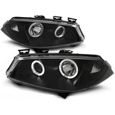 Koplampen geschikt voor Renault Megane II 11 02-12 05 Angel Eyes zwart