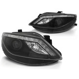 Koplampen met parkeerlicht geschikt voor Seat Ibiza 6J 06 08-12 zwart