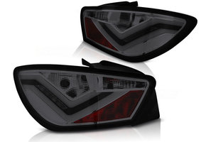 Achterlichten geschikt voor Seat Ibiza 6J 3D 06 08-12 rood smoke LED strip