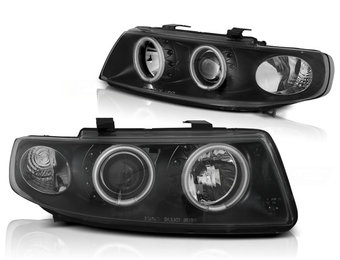 Koplampen geschikt voor Seat Leon/Toledo 04 99-08 04 Angel Eyes CCFL zwart