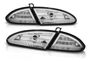 Achterlichten geschikt voor Seat Leon 06 05-09 chroom LED