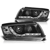 Koplampen met parkeerlicht geschikt voor Skoda Fabia 12 99-08 zwart