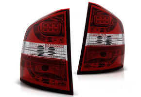 Achterlichten geschikt voor Skoda Octavia II Combi Station 04-12 rood helder LED