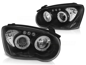 Koplampen geschikt voor Subaru Impreza II GD 03-05 Angel Eyes zwart
