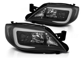 Koplampen Xenon geschikt voor Subaru Impreza III GH 07-12 Tube zwart HID