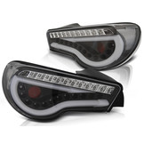 Achterlichten geschikt voor Toyota GT86 12-16 LED strip zwart seq