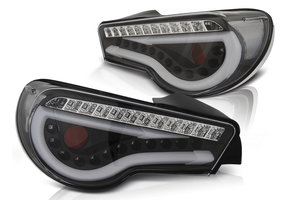 Achterlichten geschikt voor Toyota GT86 12-16 LED strip zwart seq