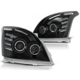 Koplampen geschikt voor Toyota Land Cruiser 120 03-09 Angel Eyes zwart