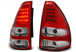 Achterlichten geschikt voor Toyota Land Cruiser 120 03-09 rood helder LED