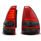 Achterlichten geschikt voor Toyota Land Cruiser 120 03-09 rood smoke LED